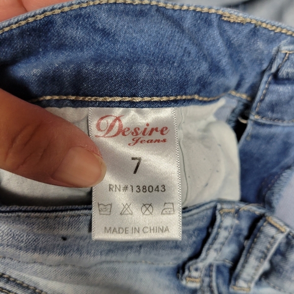 Desire size 7 Women's Light Blue Jeans - Picture 7 of 10